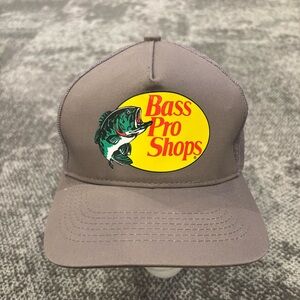 Bass Pro Shops Beige Trucker Mesh Snapback OSFA Hat